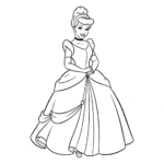 coloriage Cendrillon updated a imprimer gratuitement