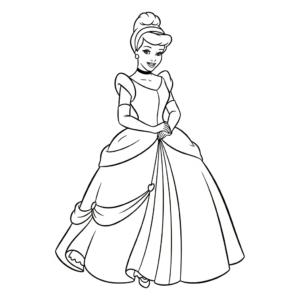 coloriage Cendrillon updated a imprimer gratuitement