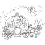 coloriage Cendrillon updated a imprimer pour enfant de 4 ans