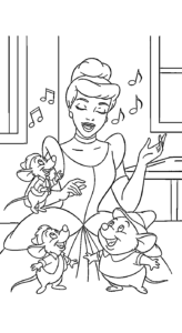 imprimer coloriage Cendrillon updated gratuit