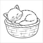 coloriage Chat updated et découpage à imprimer