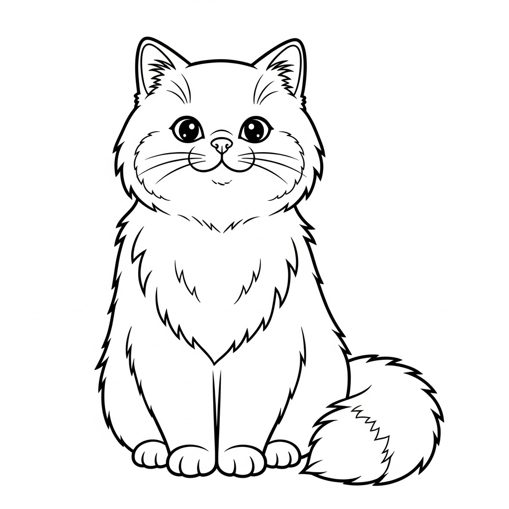 Tranh tô màu Chat