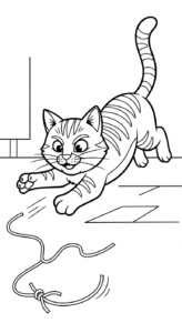 coloriage Chat updated à imprimer pour enfant de 4 ans