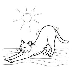 coloriage Chat updated à imprimer pour enfant de 9 ans