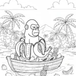 coloriage Chimpanzini Bananini à imprimer gratuit
