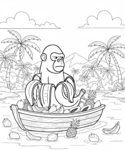 coloriage Chimpanzini Bananini à imprimer gratuit
