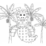 coloriage Chimpanzini Bananini et dessin a imprimer