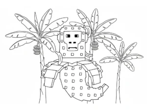coloriage Chimpanzini Bananini et dessin a imprimer