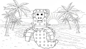 coloriage Chimpanzini Bananini à imprimer pdf