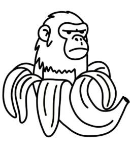 coloriage Chimpanzini Bananini pour enfants à imprimer