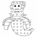 coloriage Chimpanzini Bananini à imprimer pour enfant de 9 ans