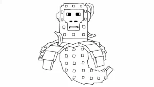 coloriage Chimpanzini Bananini à imprimer pour enfant de 9 ans
