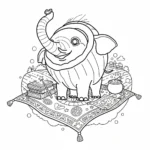 télécharger coloriage Cocofanto Elefanto gratuit