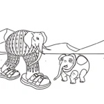 image pour coloriage Cocofanto Elefanto enfant