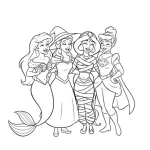 coloriage Disney Halloween updated en ligne