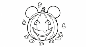 coloriage Disney Halloween updated a imprimer pour enfant de 4 ans