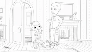 coloriage Docteur La Peluche pour enfant de 6 ans