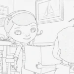 coloriage Docteur La Peluche pour enfant de 10 ans