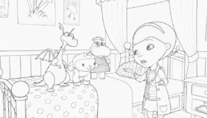 coloriage Docteur La Peluche a colorier en ligne