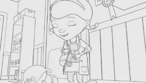 coloriage Docteur La Peluche à imprimer pdf