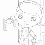 coloriage Docteur La Peluche pour enfant de 10 ans