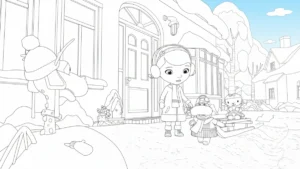 coloriage Docteur La Peluche a colorier en ligne gratuitement