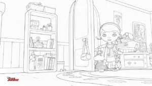 coloriage Docteur La Peluche gratuit pour enfants