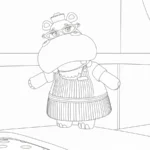 coloriage Docteur La Peluche à imprimer pour enfant de 7 ans
