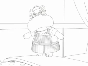 coloriage Docteur La Peluche à imprimer pour enfant de 7 ans