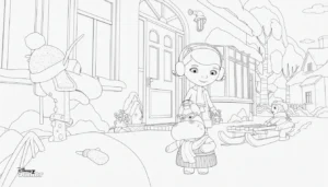 coloriage Docteur La Peluche a colorier en ligne gratuitement