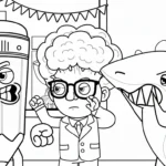 coloriage Dul Dul Dul Dul et découpage à imprimer