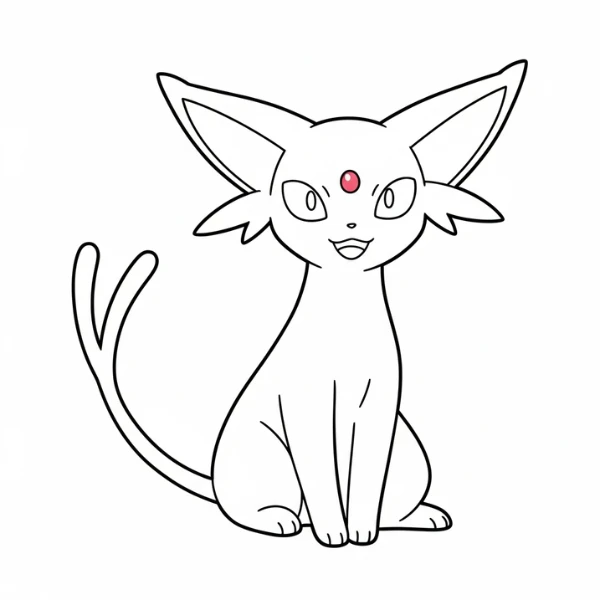 Tranh tô màu Espeon