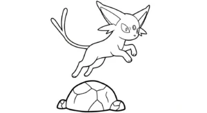 a imprimer coloriage Espeon gratuit