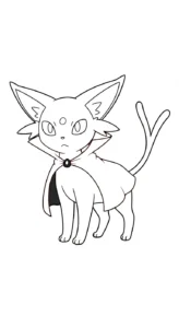 coloriage Espeon a imprimer gratuit