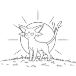 coloriage Espeon pour enfant de 5 ans