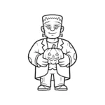 coloriage Frankenstein a dessiner en ligne