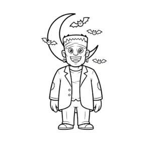 coloriage Frankenstein a imprimer gratuitement
