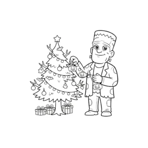 coloriage Frankenstein à imprimer pour enfant de 12 ans