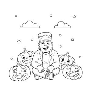 coloriage Frankenstein à imprimer gratuitement pdf