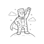 image de coloriage Frankenstein pour enfant