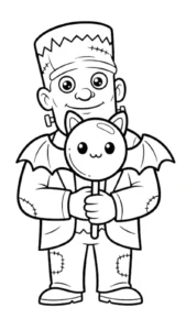 coloriage Frankenstein a dessiner et imprimer