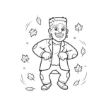 coloriage Frankenstein pour enfant de 10 ans