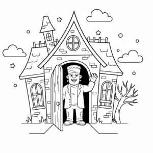 coloriage Frankenstein pour enfant gratuit