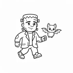 coloriage Frankenstein pour enfant de 10 ans
