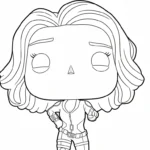 coloriage Funko Pop pour primaire