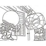 coloriage Funko Pop à imprimer pour enfant de 8 ans