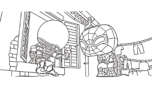 coloriage Funko Pop à imprimer pour enfant de 8 ans