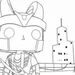 coloriage Funko Pop pour enfant de 5 ans