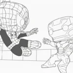 coloriage Funko Pop a imprimer pour enfant de 4 ans