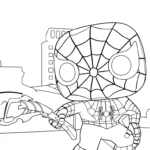 coloriage Funko Pop à imprimer pour enfant de 9 ans